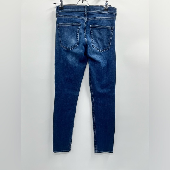 Gap Dark Wash Slim Straight Denim Jeans Size 27 - Picture 6 of 11